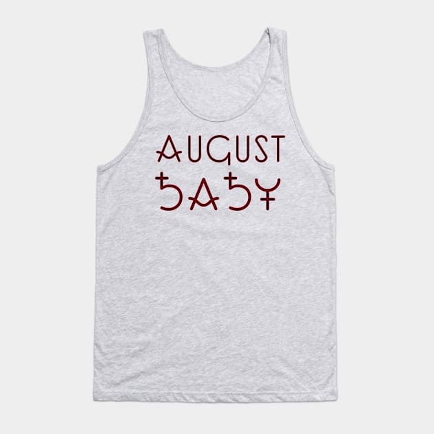 Month of August Tank Top by Zodiac Syndicate